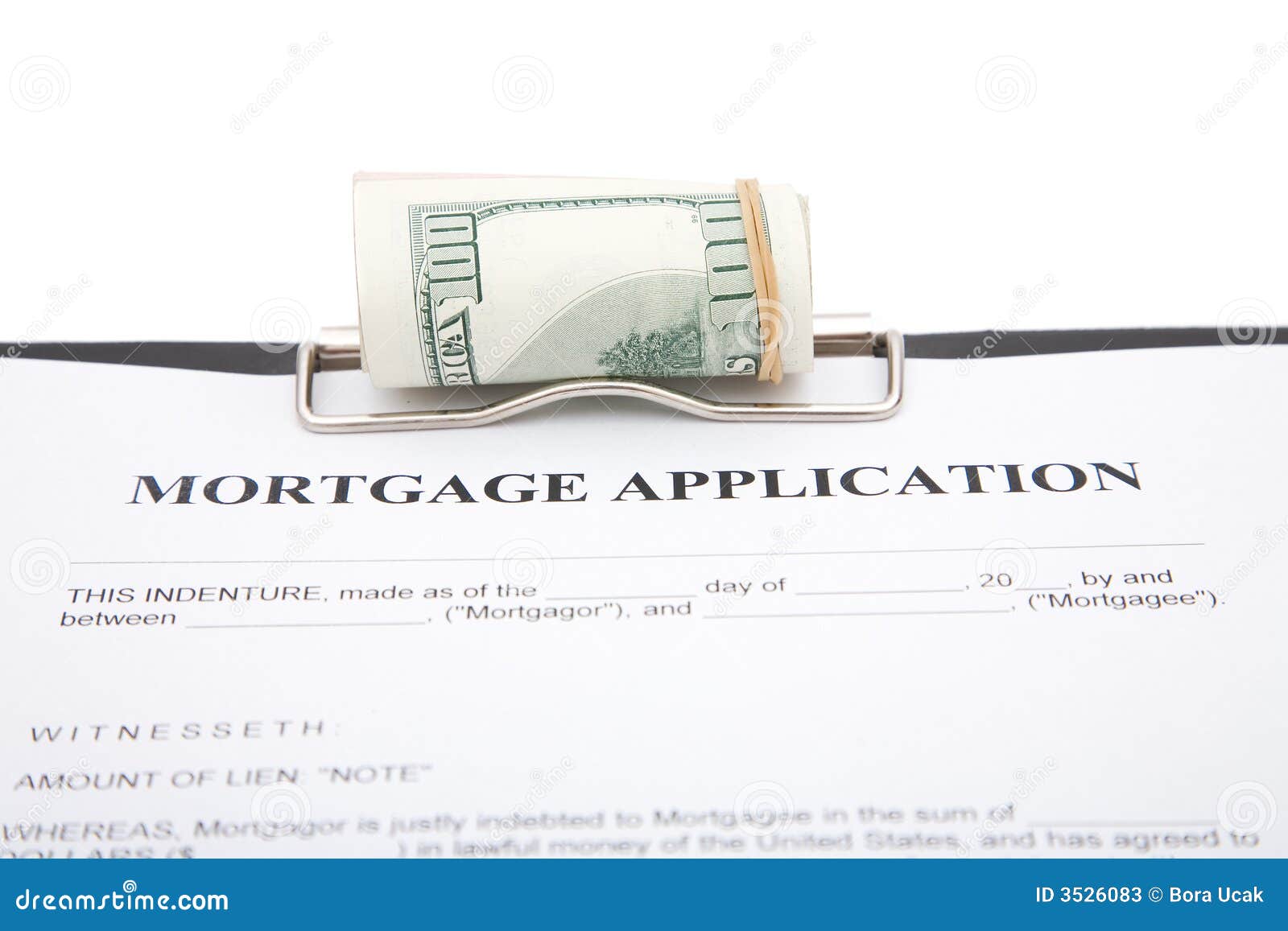 Mortgage Application Stock Image Image Of Paperwork Risk 3526083