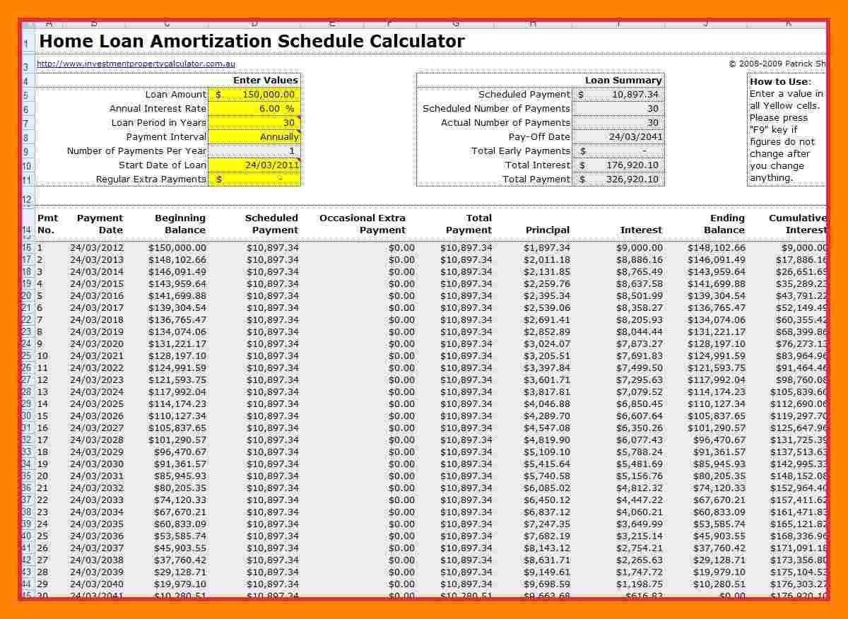 Mortgage Spreadsheet With Extra Payments Intended For 7 Mortgage Schedule Spreadsheet Credit