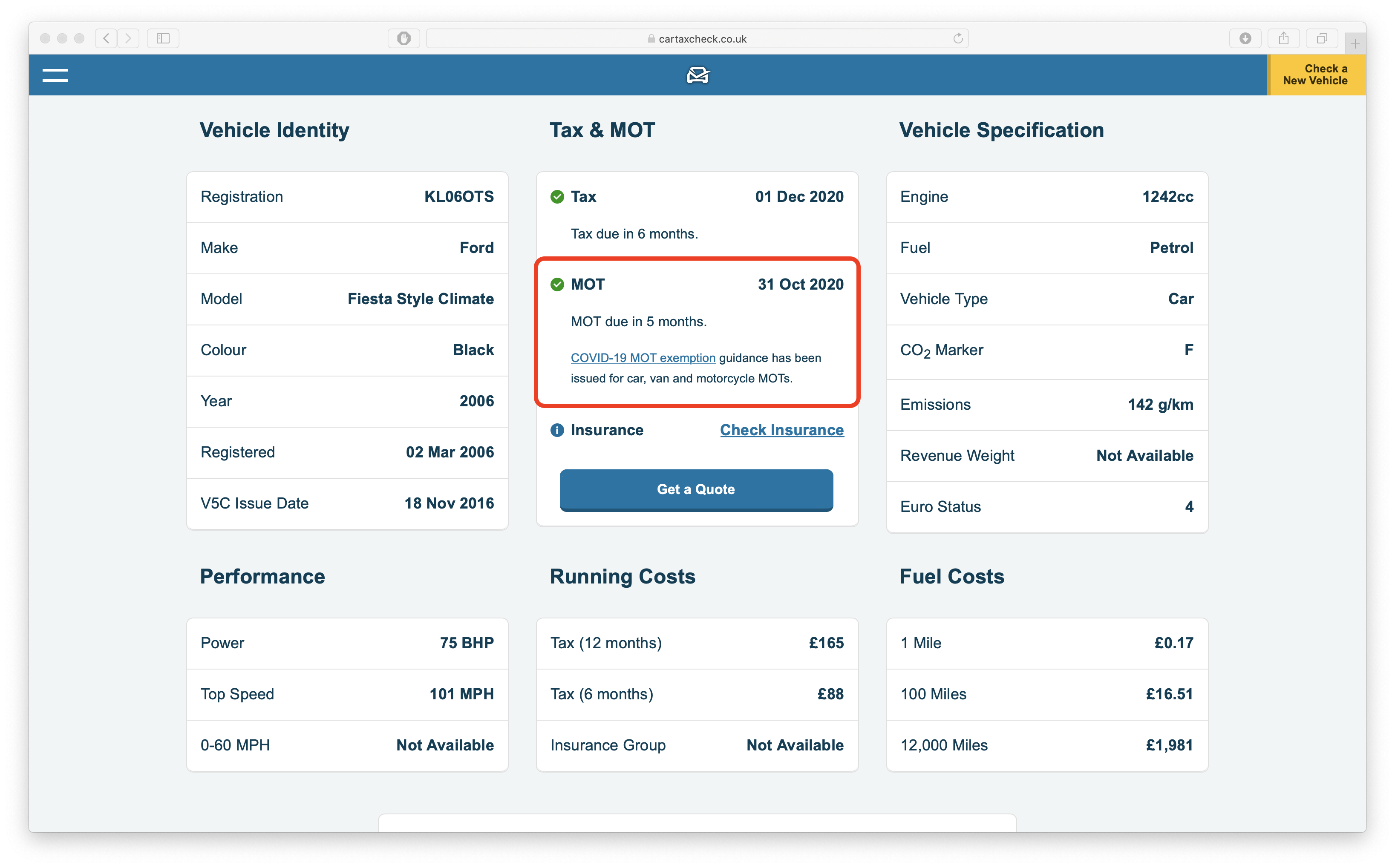 Mot Check Online How To Find Out If Your Test Is Due And Car History