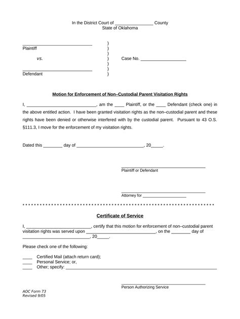 Motion To Modify Custody Oklahoma Forms Fill Out Sign Online Dochub