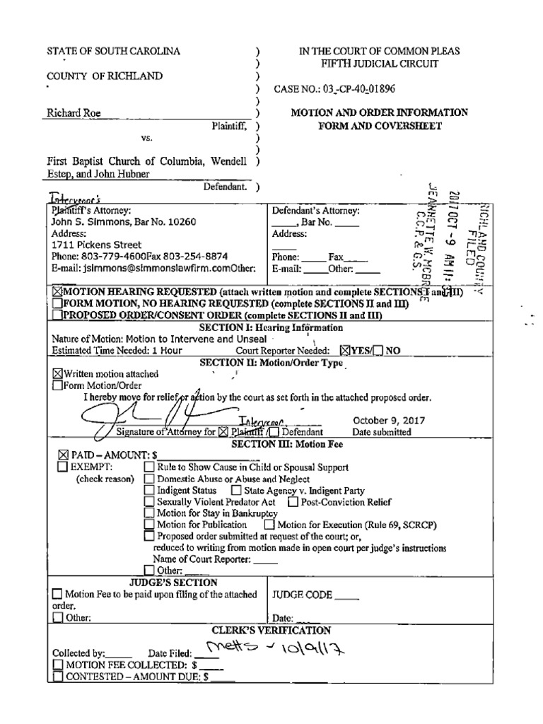 Motion To Unseal Court Records Fill Online Printable Fillable Blank Pdffiller