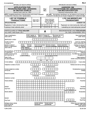 Motor Vehicle Registration Forms South Africa Webmotor Org