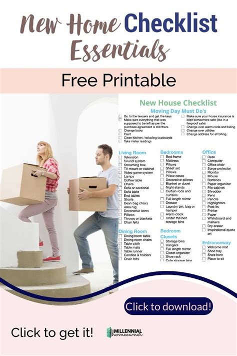 Moving Into A New House Checklist Punchfity