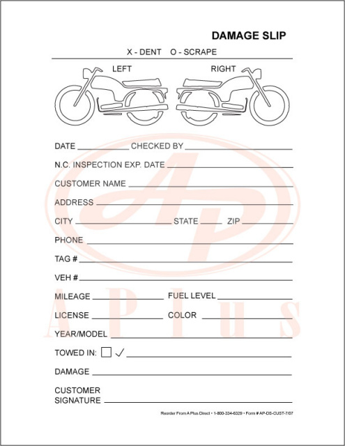 Multi Point Vehicle Inspection Forms Toyota Honda Ford Gm Chrysler