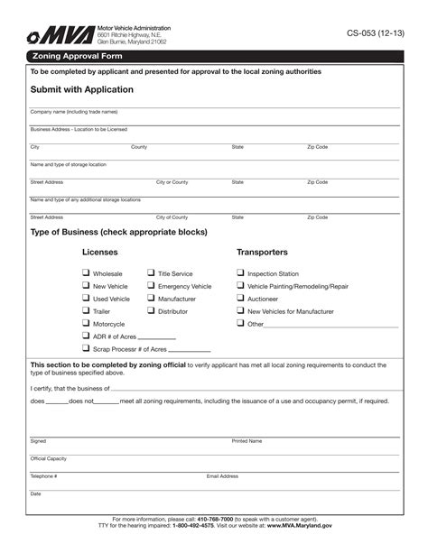 Mva Cs 053 Form Fill Out Printable Pdf Forms Online