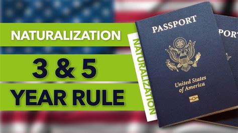 Naturalization 3 5 Year Rule Youtube