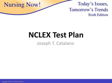 Nclex Test Plan Joseph T Catalano Ppt Download