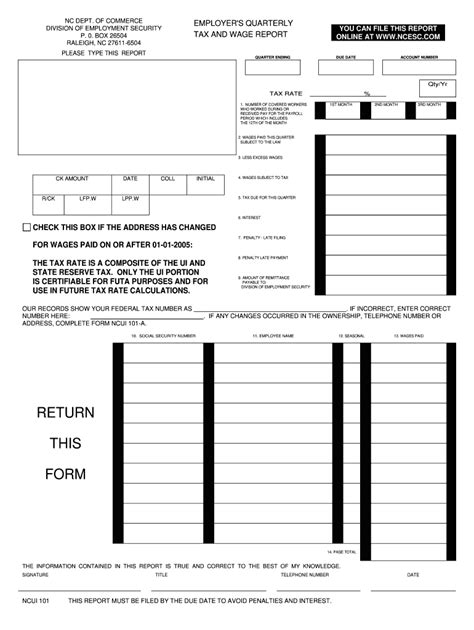 Ncui 101 Form Fill Online Printable Fillable Blank Pdffiller