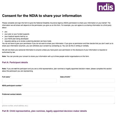 Ndis Plan Nominee Application Form Pdf Planforms Net