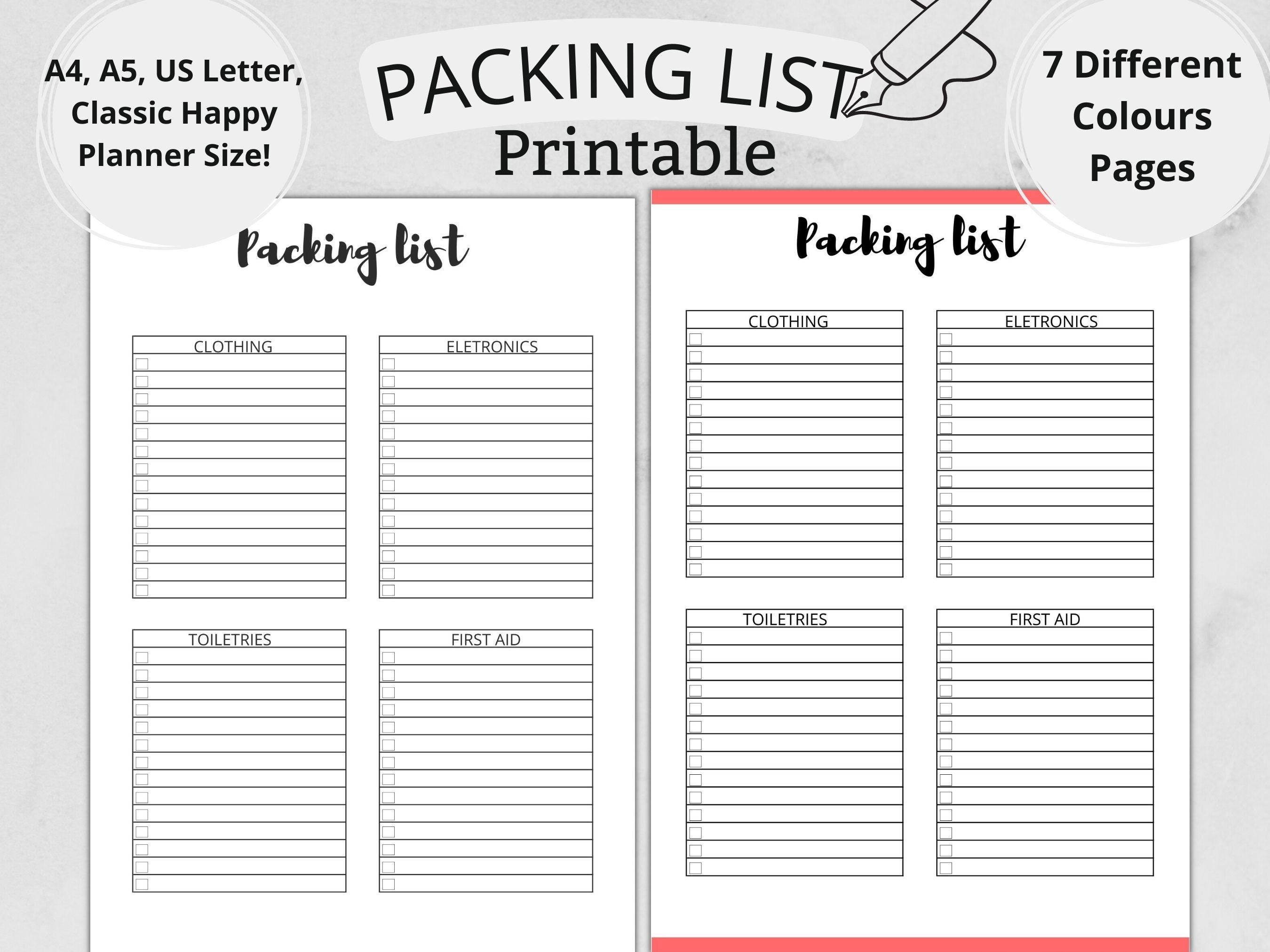 Need A Travel Packing List Here S A Free Template Create Ready To Use