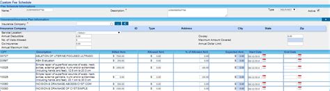 New Custom Fee Schedule Created Practicesuite Help