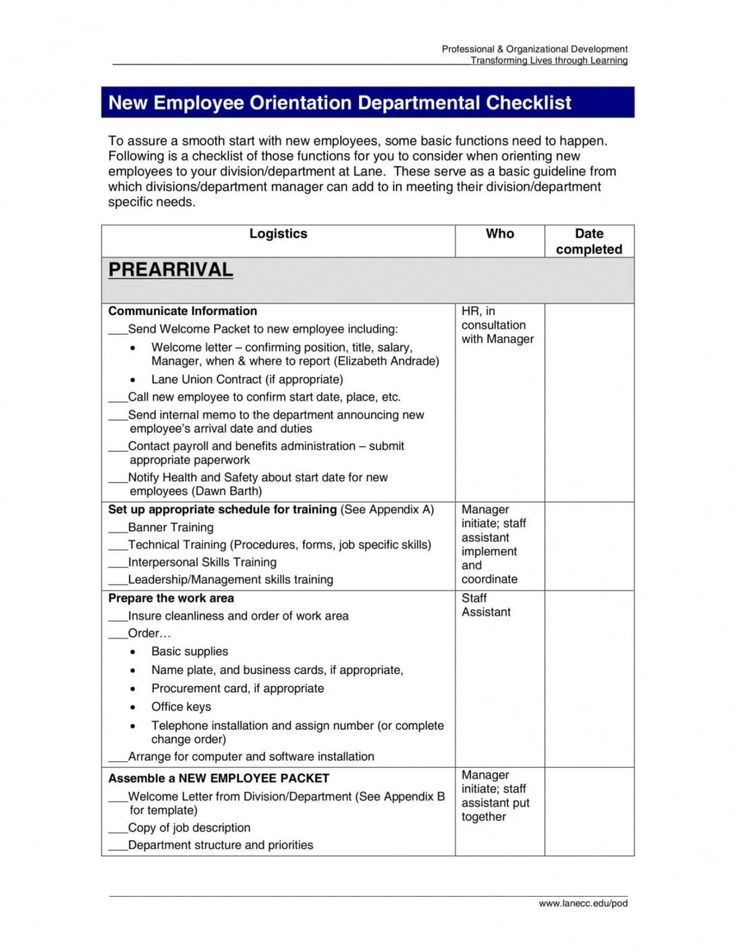 New Employee Orientation Checklist 12 Examples Format How To Make Pdf