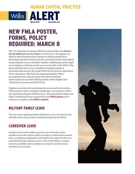 New Fmla Poster Forms Policy Required March 8 Pdf