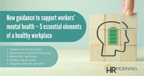 New Guidance For Workers Mental Health 5 Essentials