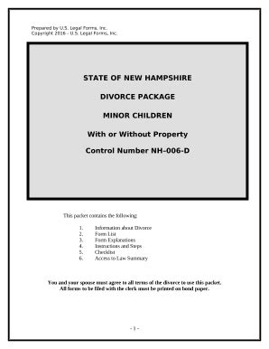 New Hampshire Divorce Doc Template Pdffiller