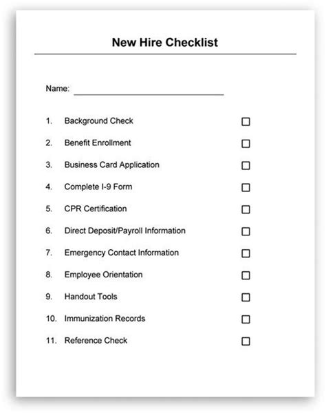 New Hire Checklist And Welcome Letter Included In Hr Letters Employee