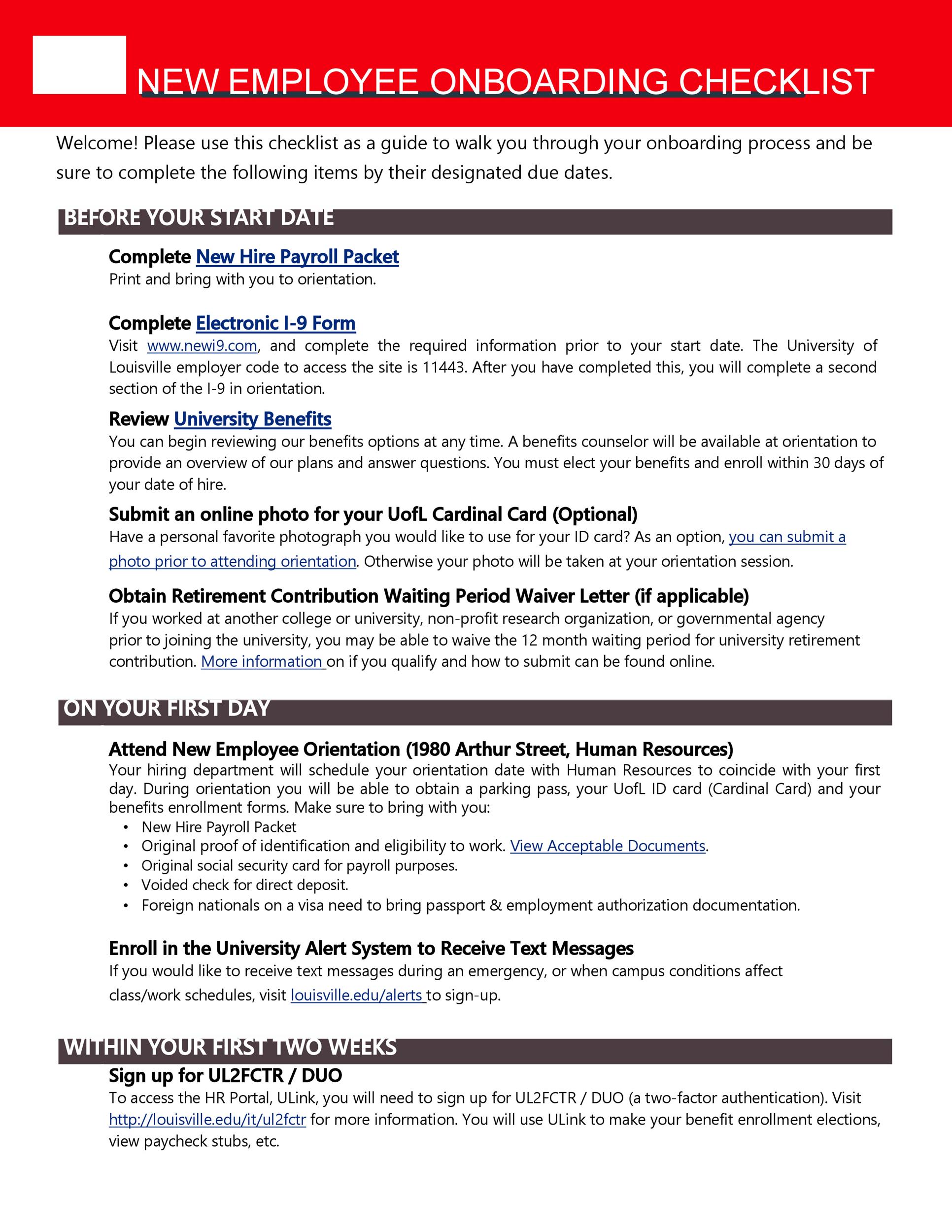 New Hire Checklist And Welcome Letter Included In Hr Letters