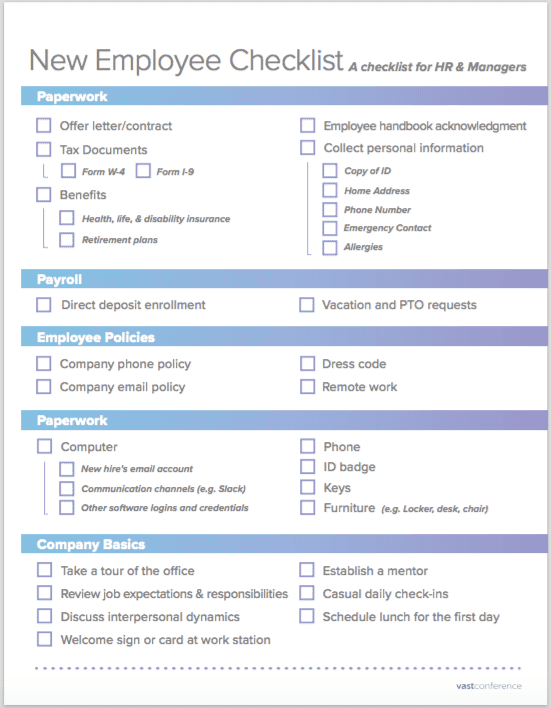 New Hire Checklist How To Onboard New Employees Seamlessly Cakeresume