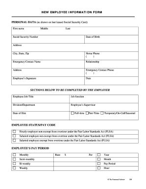 New Hire Paperwork Fill Online Printable Fillable Blank Pdffiller