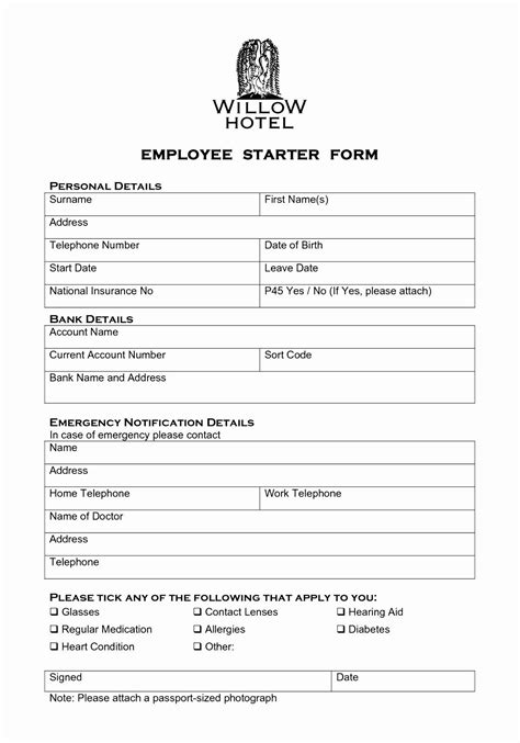 New Hire Paperwork Template