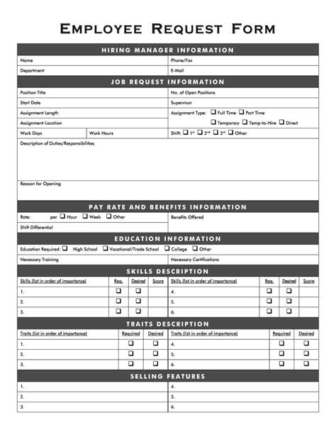 New Hire Request Form Template Edit Share Airslate Signnow