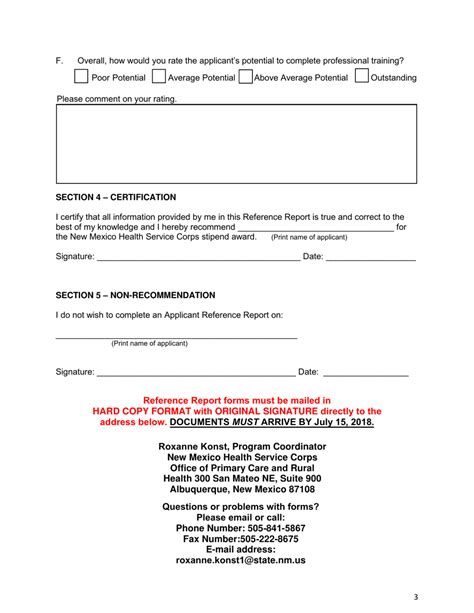 New Mexico New Mexico Health Service Corps Reference Report Form Fill