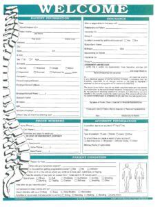 New Patient Paperwork Woodling Chiropractic