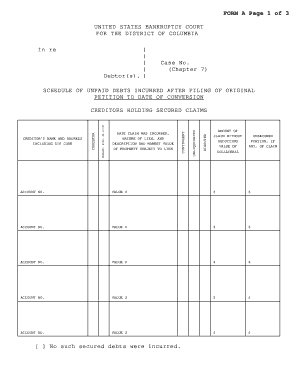 New York Bankruptcy Court Chapter 7 Fillable Forms Fill And Sign