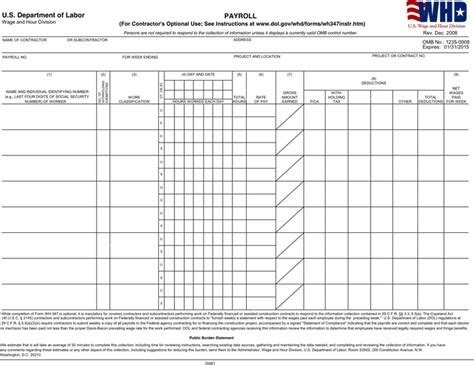 New York City Certified Payroll Form Fill Online Printable Fillable