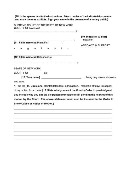 New York Court Doc Template Pdffiller