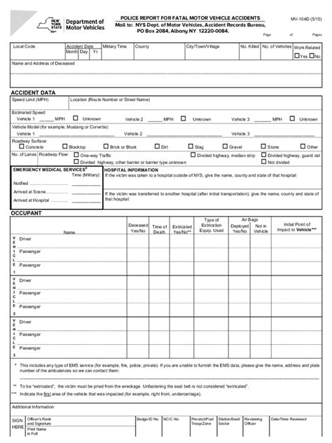 New York Dmv Forms 207 Free Templates In Pdf Word Excel Download