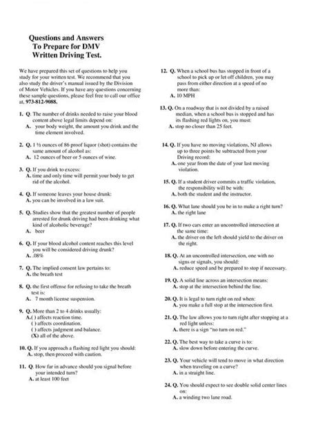 New York Driving Permit Test Questions And Answers 2022 Pdf In 2022