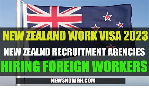 New Zealand Recruitment Agencies Hiring Foreign Workers New Zealand