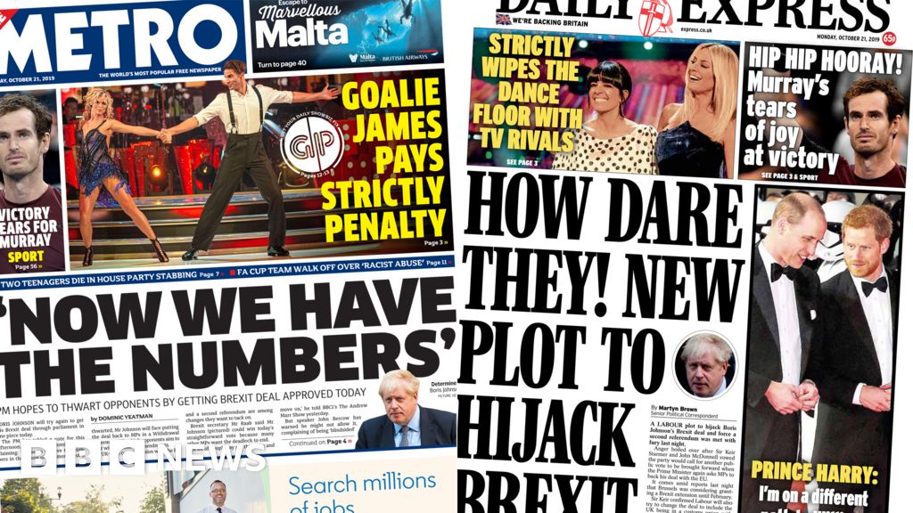 Newspaper Headlines Brexit Dominates Sunday Papers Bbc News