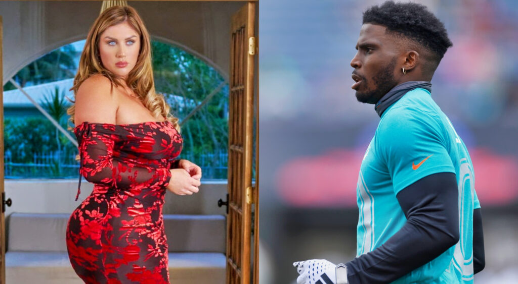 Nfl Superstar Tyreek Hill Insists Plus Size Influencer Sophie Hall Broke Her Leg By Tripping