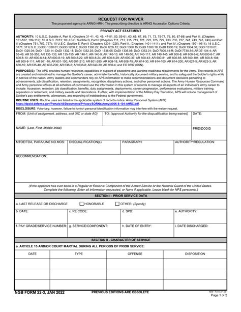 Ngb Form 22 Fill Out Sign Online And Download Printable Pdf