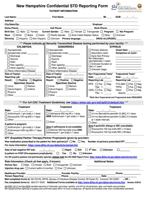 Nh Confidential Std Reporting Form 2021 2022 Fill And Sign Printable