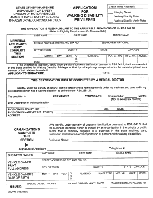 Nj Application For Handicap Placard 2020 2024 Form Fill Out And Sign Printable Pdf Template