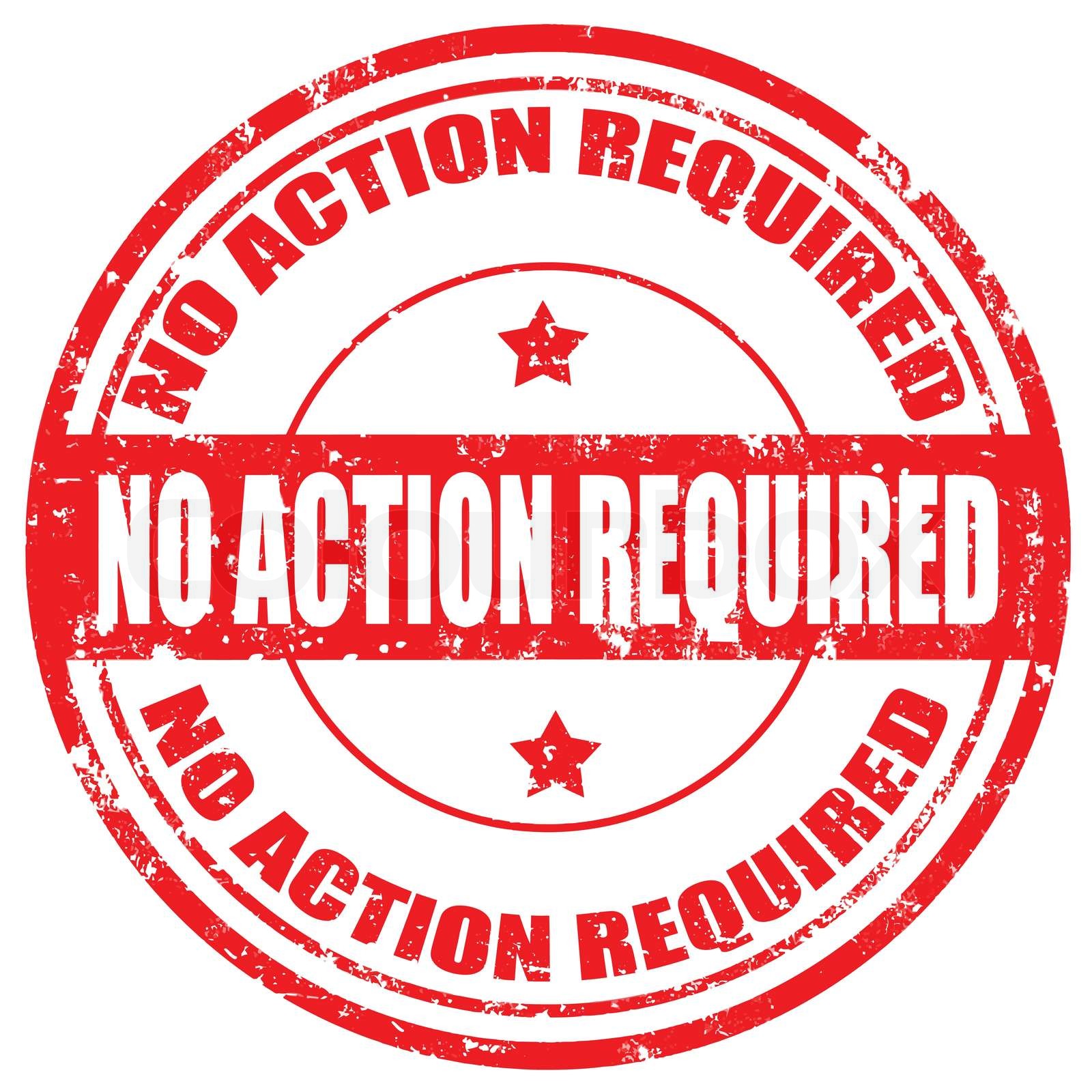 No Action Required Stamp Stock Photo Image Of Renewal 17855066