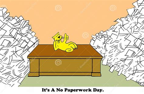 No Paperwork Stock Illustration Image 69148412