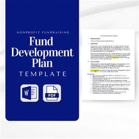 Nonprofit Fund Development Plan Template