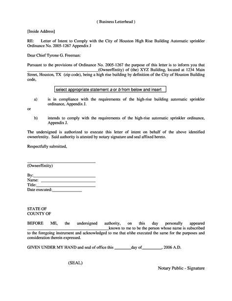 Notarization Letter Sample