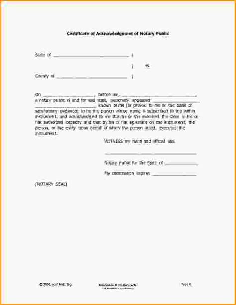 Notarized Document Sample Free Download Aashe