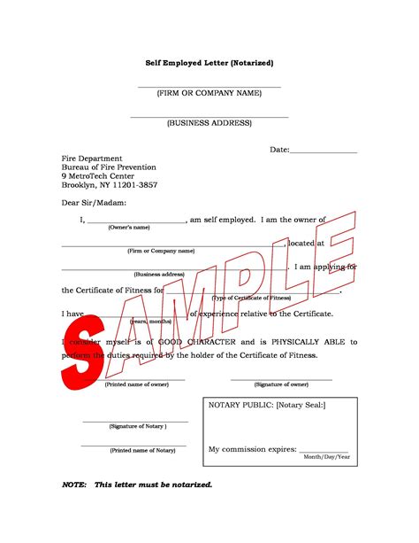 Notarized Letter Template Notarized Document Is Notarized Letter