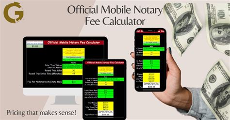 Notary Fee Pricing Calculator For Notaries