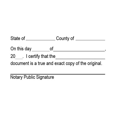 Notary Public Certified Copies Certificates Notary Supplies