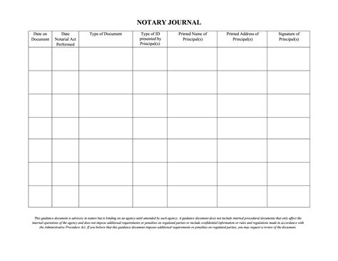 Notary Public Journal Template Free Of 22 Of Notary Record Template Heritagechristiancollege