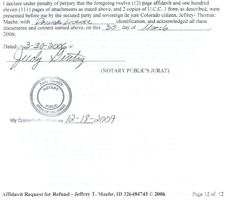 Notary Signature Example