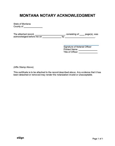 Notary Wording Notarization Signature