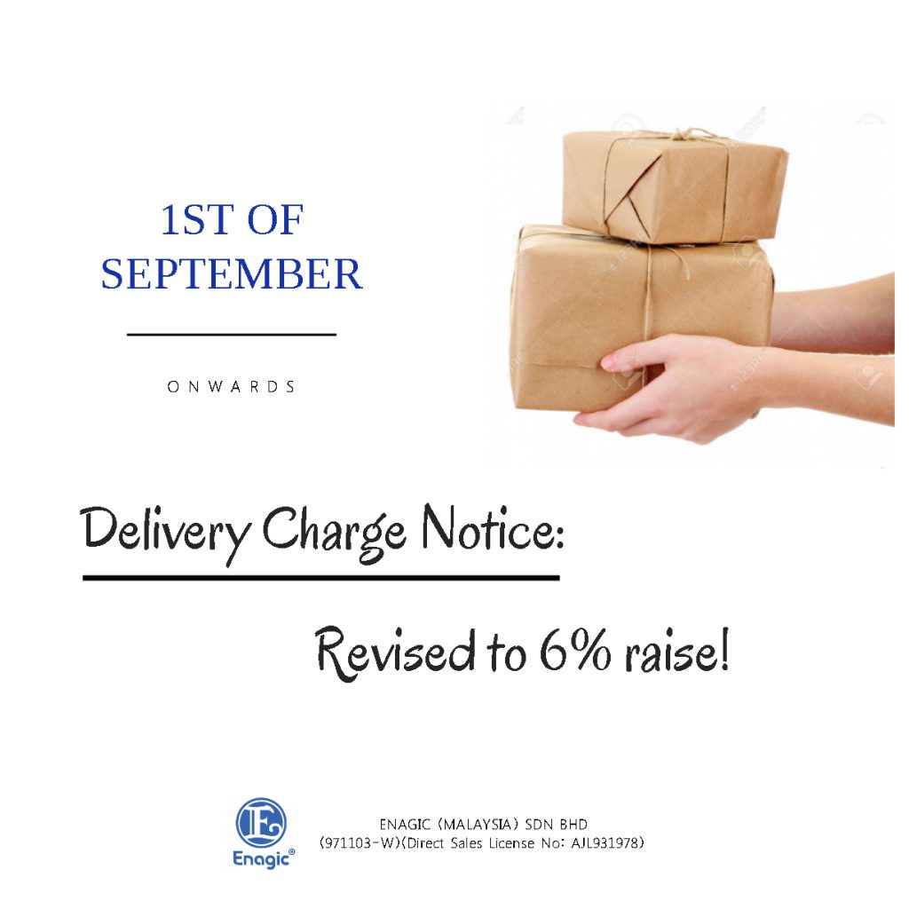 Notice Delivery Charge Enagic Malaysia Sdn Bhd